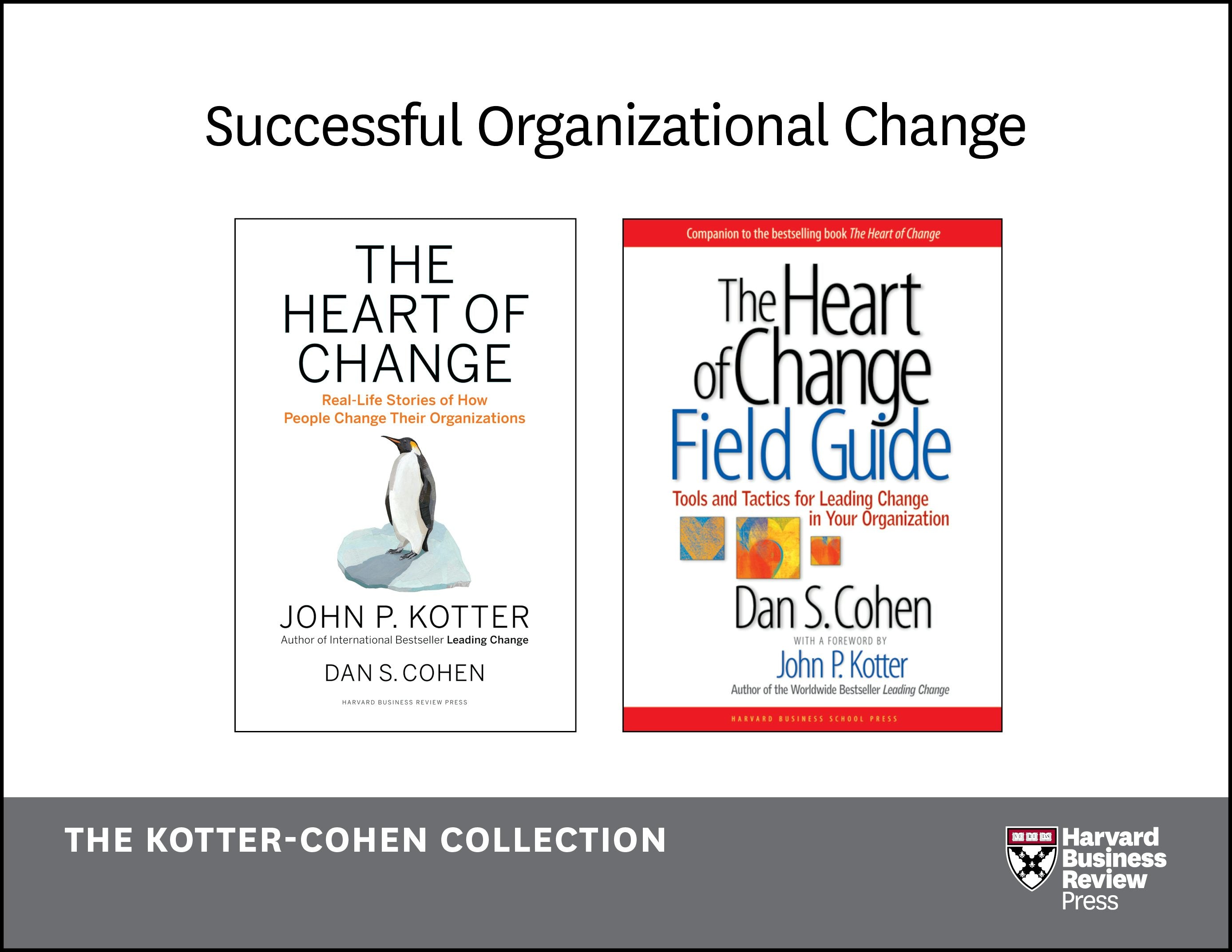 Book cover image for Successful Organizational Change: The Kotter-Cohen Collection (2 Books) ISBN: 9781633691933