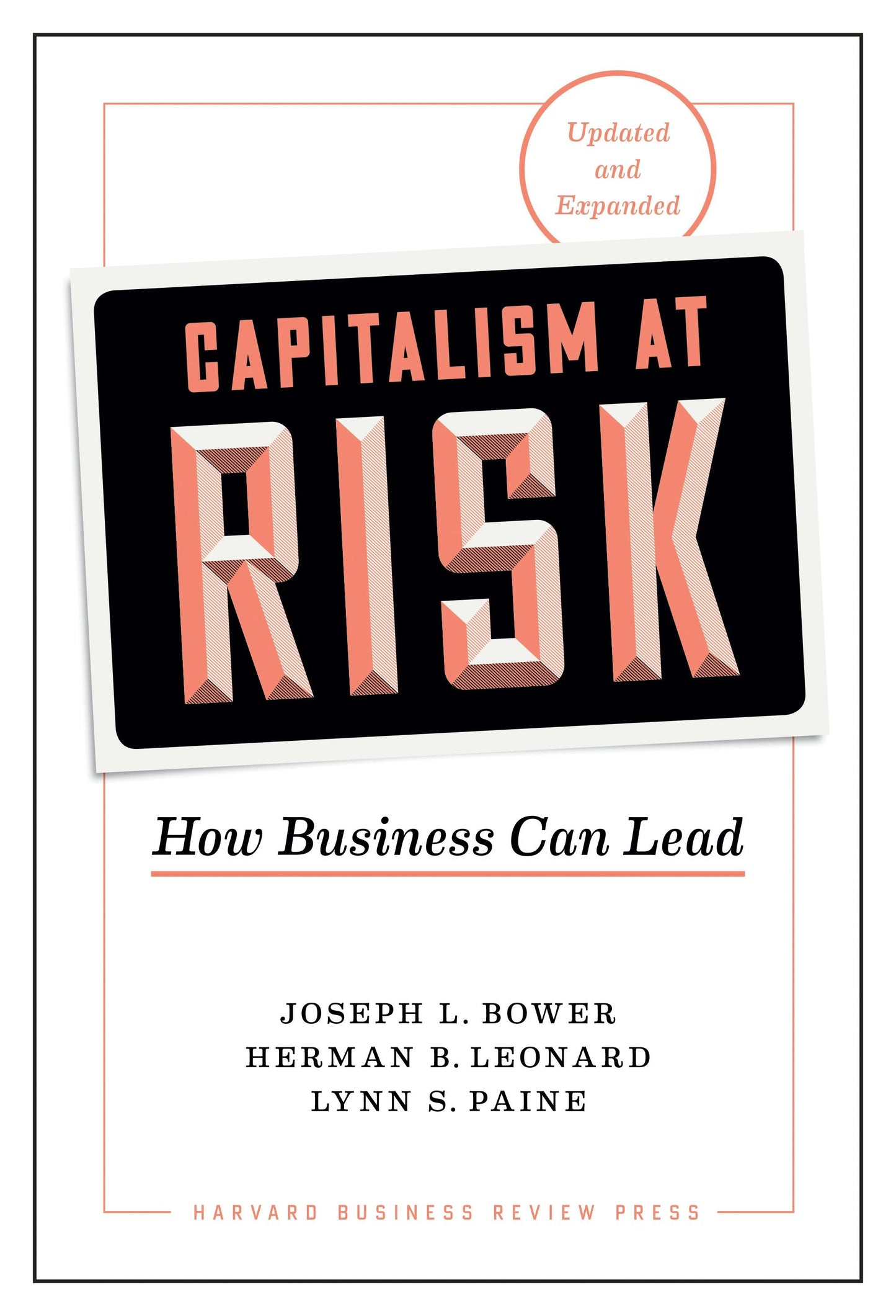 Book cover image for Capitalism at Risk, Updated and Expanded ISBN: 9781633698260