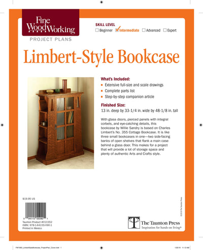 Cover image for Fine Woodworking's Limbert-Style Bookcase, isbn: 9781641550901