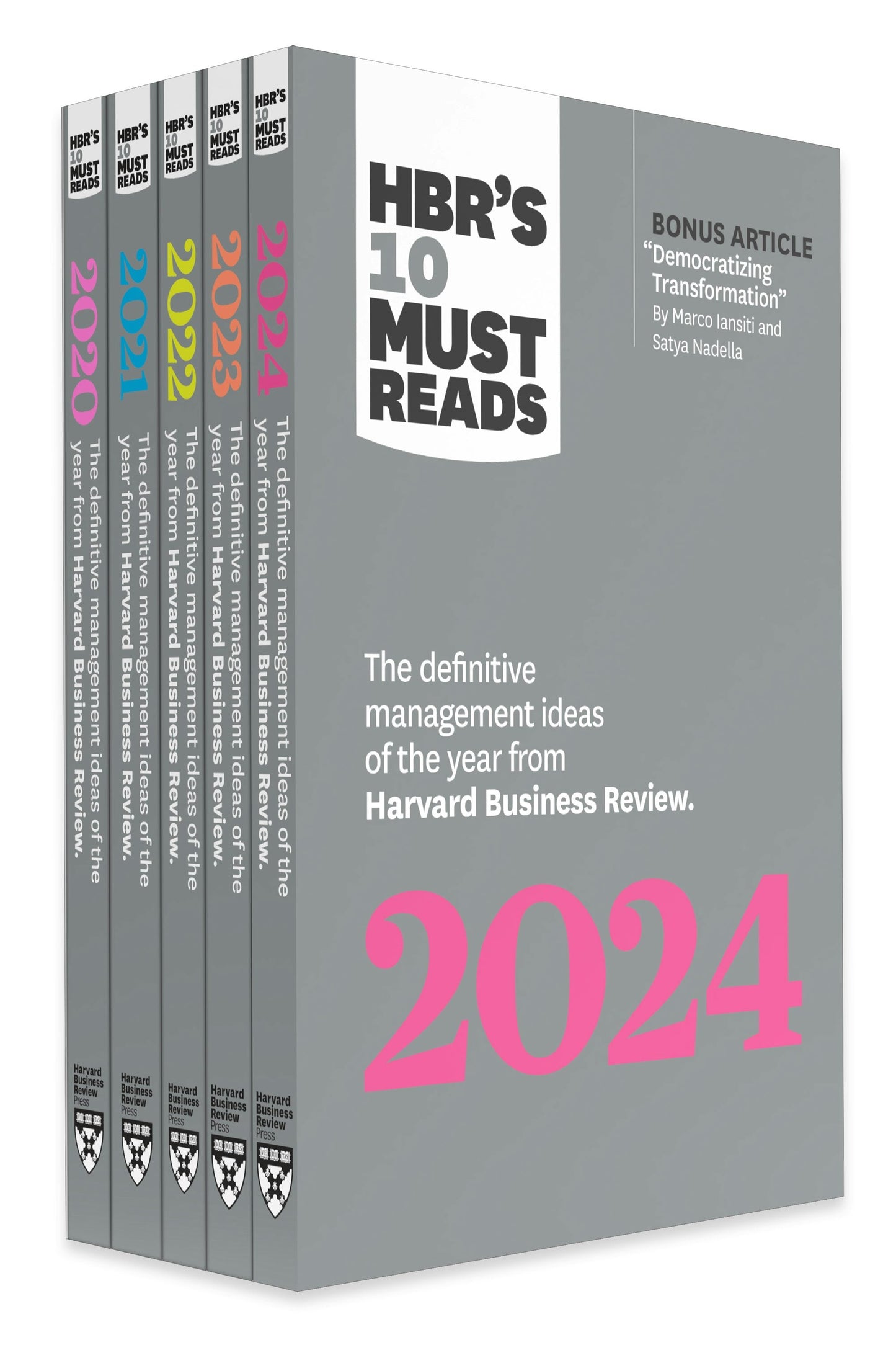 Book cover image for 5 Years of Must Reads from HBR: 2024 Edition (5 Books) ISBN: 9781647827601