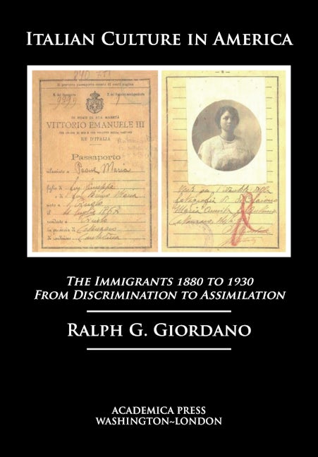 Book cover image for Italian Culture in America ISBN: 9781680538380