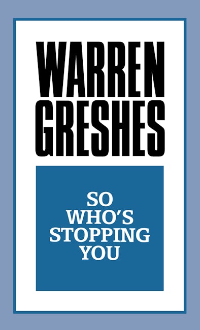 Book cover image for So Who's Stopping You ISBN: 9781722500184