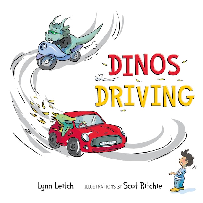 Book cover image for Dinos Driving ISBN: 9781772782950