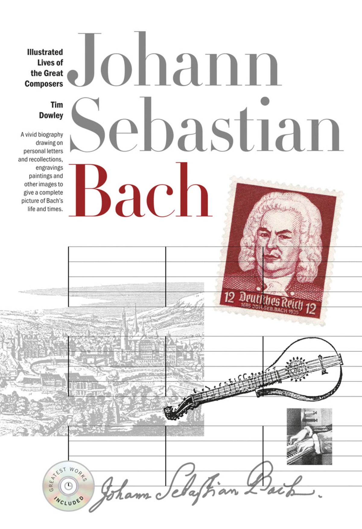 Cover image for New Illustrated Lives Of Great Composers: Bach (Book/CD) ISBN 9781780384474