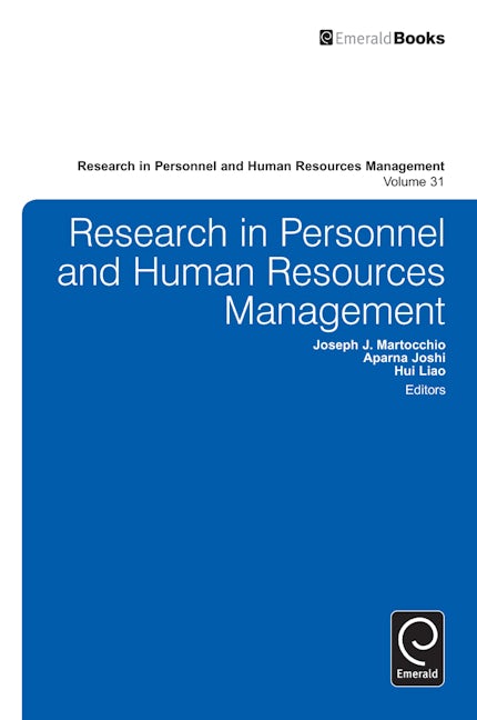 Book cover image for Research in Personnel and Human Resources Management ISBN: 9781781901724