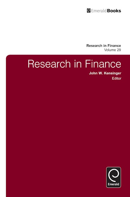 Book cover image for Research in Finance ISBN: 9781781907580
