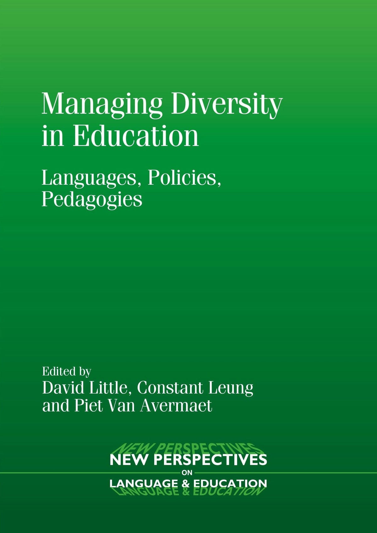 Book cover image for Managing Diversity in Education ISBN: 9781783090792
