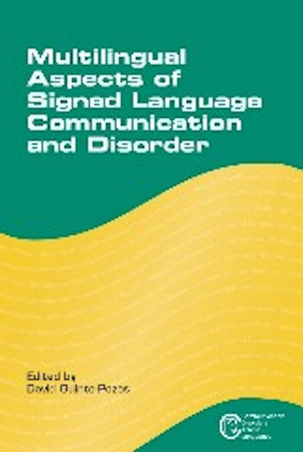 Book cover image for Multilingual Aspects of Signed Language Communication and Disorder ISBN: 9781783091294
