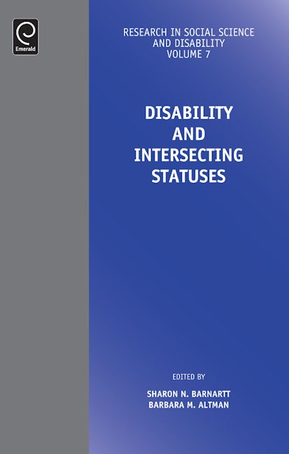 Book cover image for Disability and Intersecting Statuses ISBN: 9781783501564