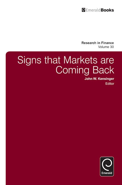 Book cover image for Signs that Markets are Coming Back ISBN: 9781783509317