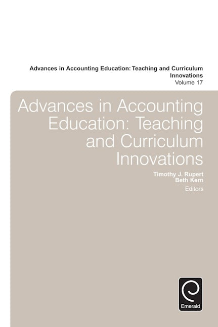 Book cover image for Advances in Accounting Education ISBN: 9781784416461