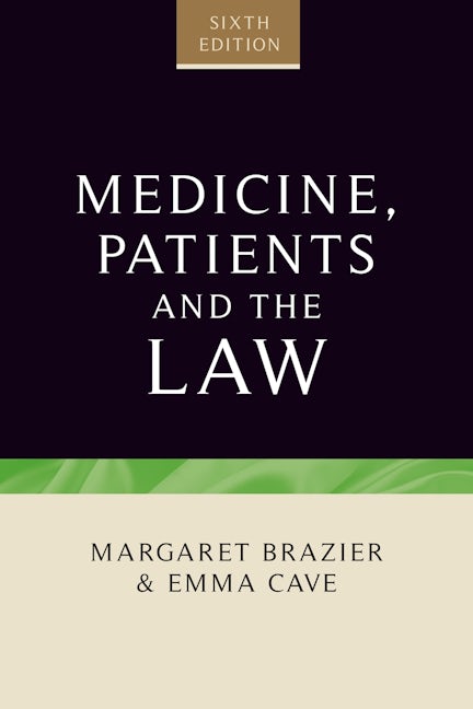 Book cover image for Medicine, patients and the law ISBN: 9781784991364