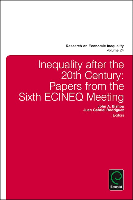 Book cover image for Inequality after the 20th Century ISBN: 9781785609947