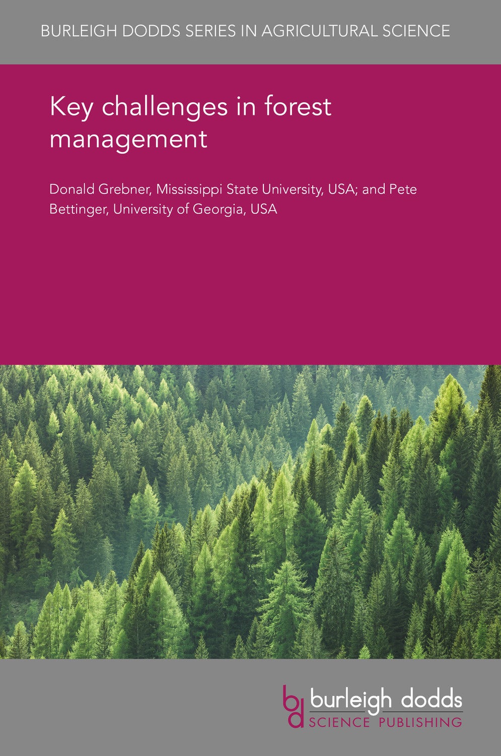 Book cover image for Key challenges in forest management ISBN: 9781786764997
