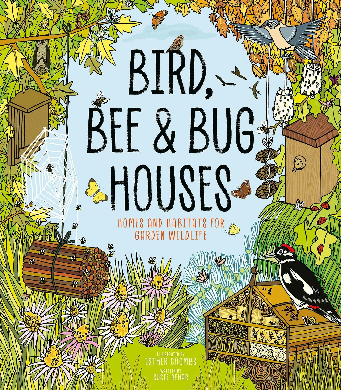Book cover image for Bird, Bee and Bug Houses ISBN: 9781787081444