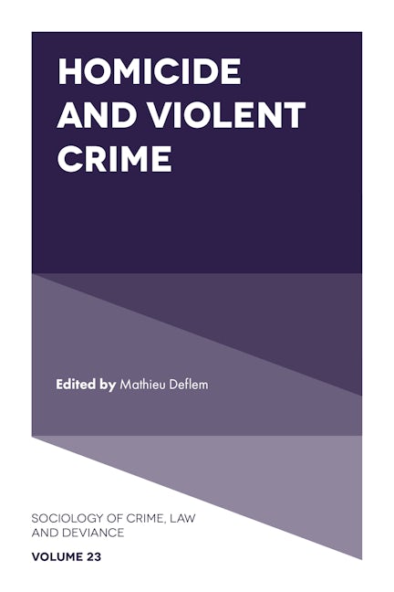 Book cover image for Homicide and Violent Crime ISBN: 9781787148765