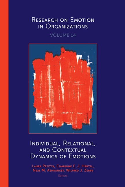 Book cover image for Individual, Relational, and Contextual Dynamics of Emotions ISBN: 9781787548459