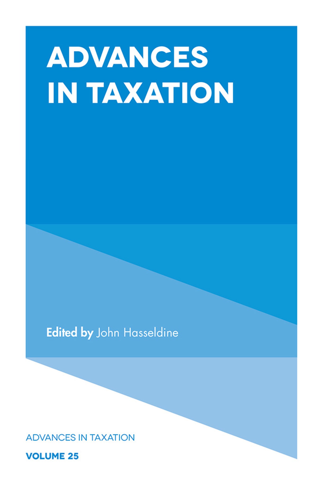Cover image for Advances in Taxation ISBN 9781787564169