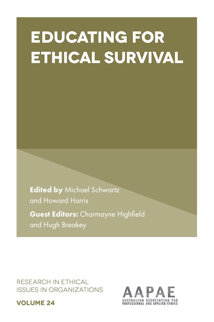 Book cover image for Educating For Ethical Survival ISBN: 9781800432536