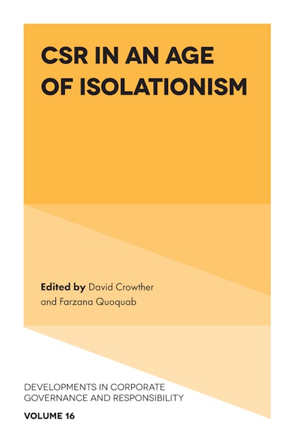 Book cover image for CSR in an age of Isolationism ISBN: 9781800432697