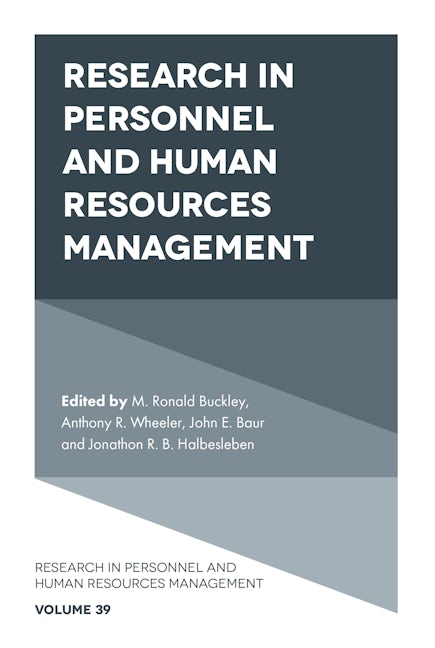 Book cover image for Research in Personnel and Human Resources Management ISBN: 9781801174312