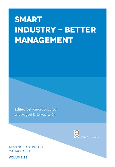 Book cover image for Smart Industry - Better Management ISBN: 9781801177153