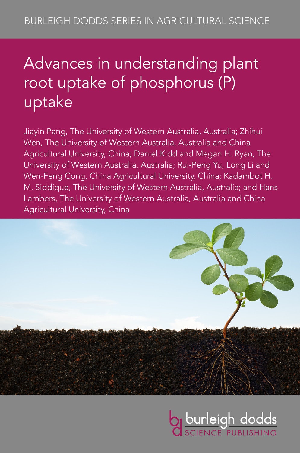 Book cover image for Advances in understanding plant root uptake of phosphorus ISBN: 9781801460002