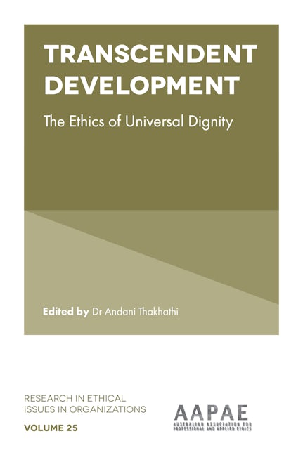 Book cover image for Transcendent Development ISBN: 9781802622607