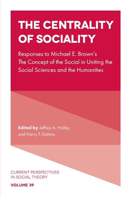 Book cover image for The Centrality of Sociality ISBN: 9781802623628