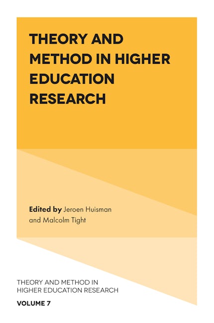 Book cover image for Theory and Method in Higher Education Research ISBN: 9781802624427
