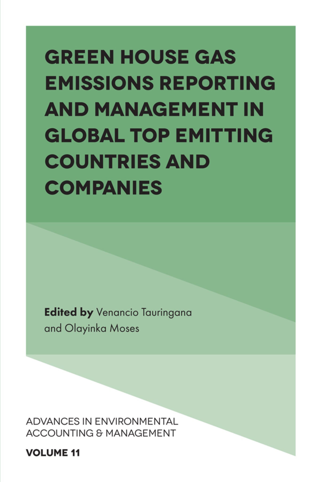 Cover image for Green House Gas Emissions Reporting and Management in Global Top Emitting Countries and Companies ISBN 9781802628845