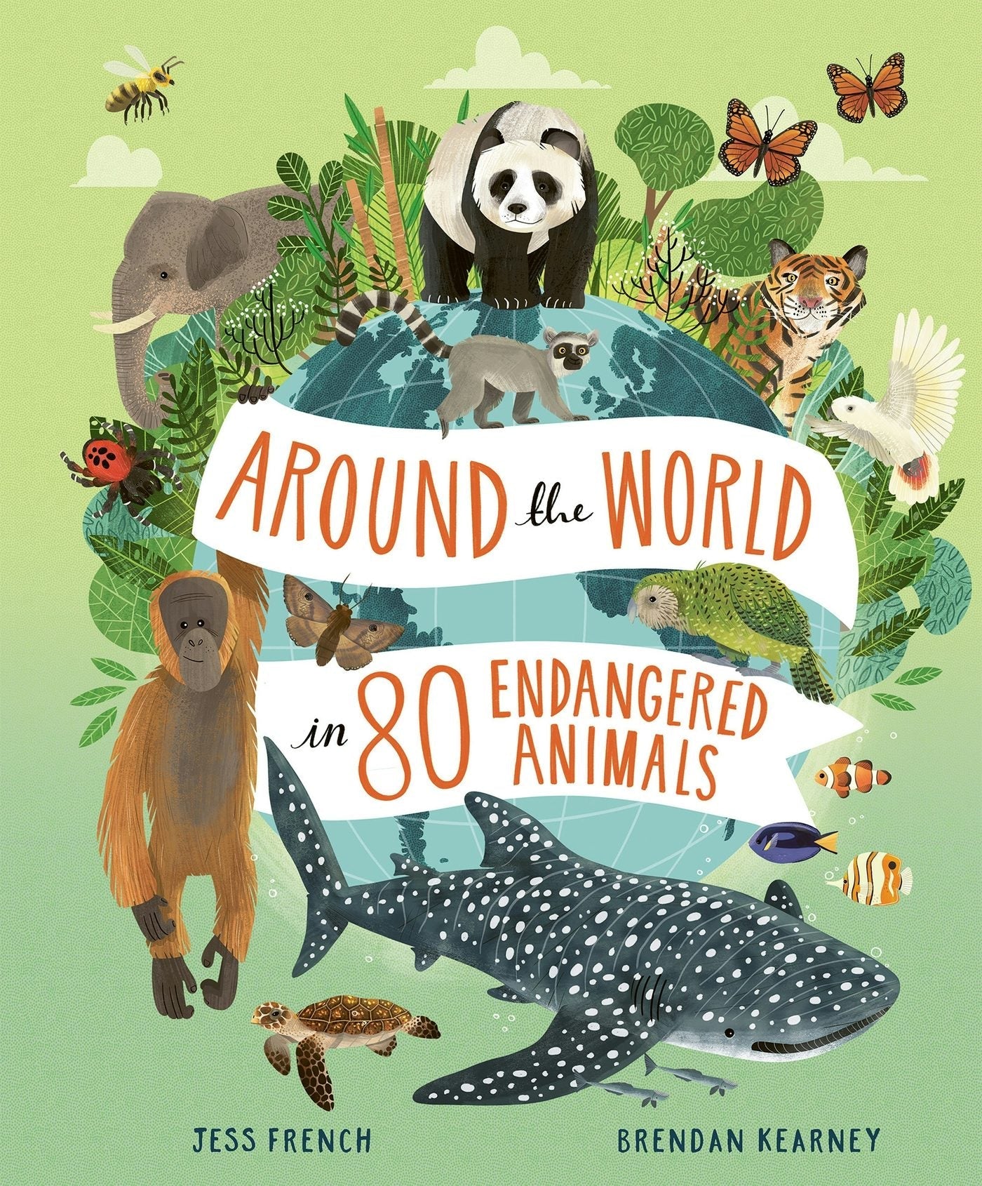 Book cover image for Around the World in 80 Endangered Animals ISBN: 9781803381718