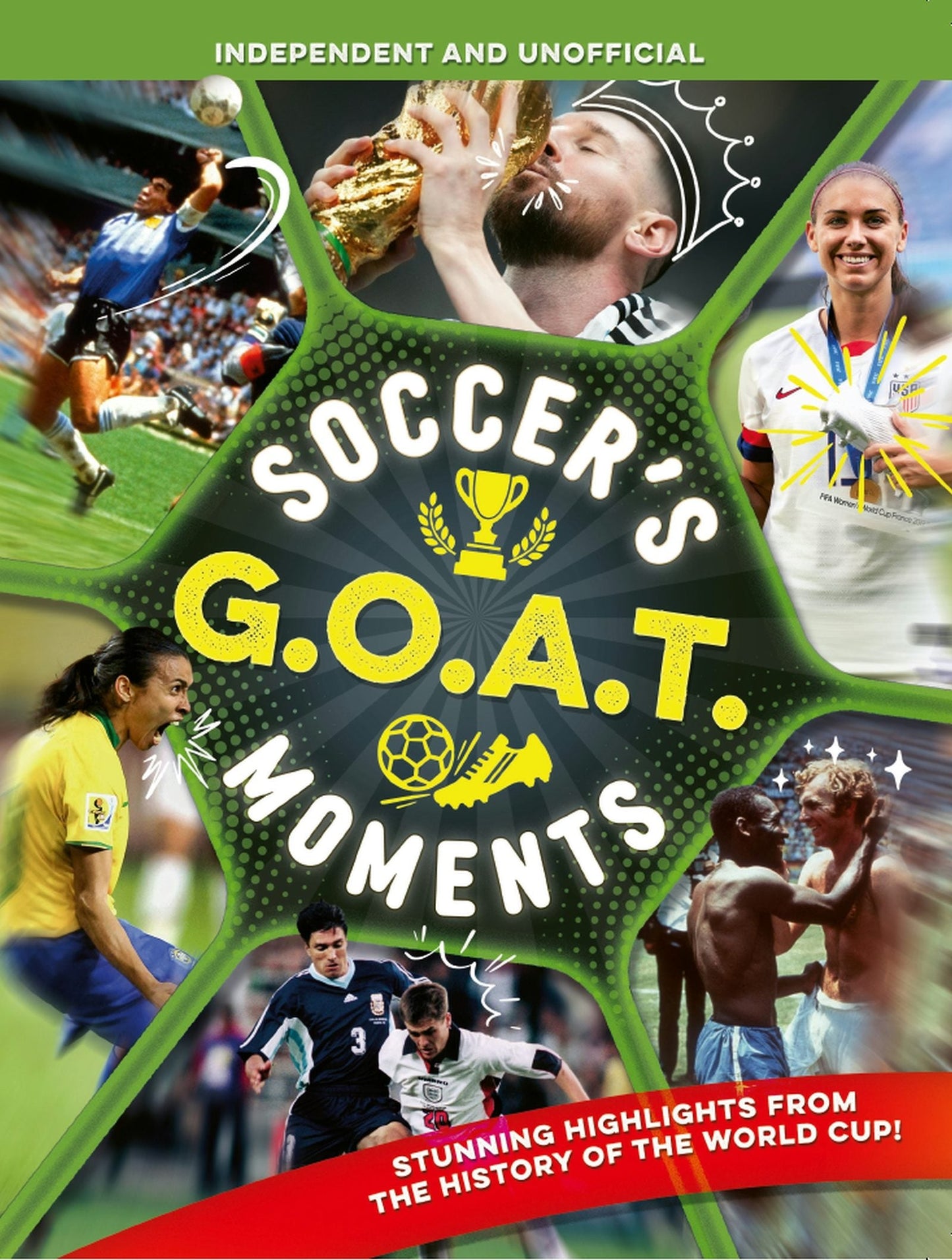Book cover image for Soccer's GOAT Moments ISBN: 9781804538791