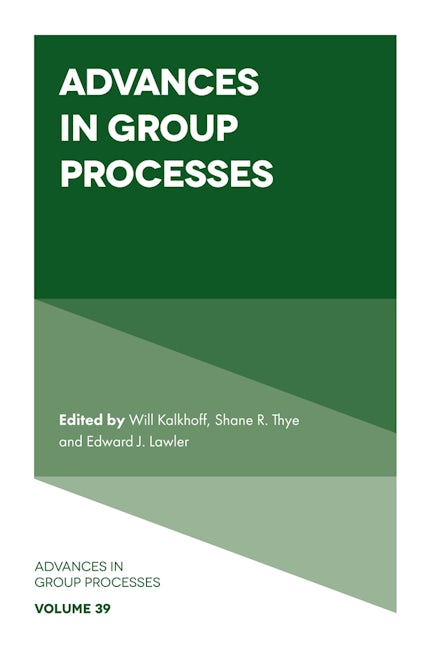 Book cover image for Advances in Group Processes ISBN: 9781804551547
