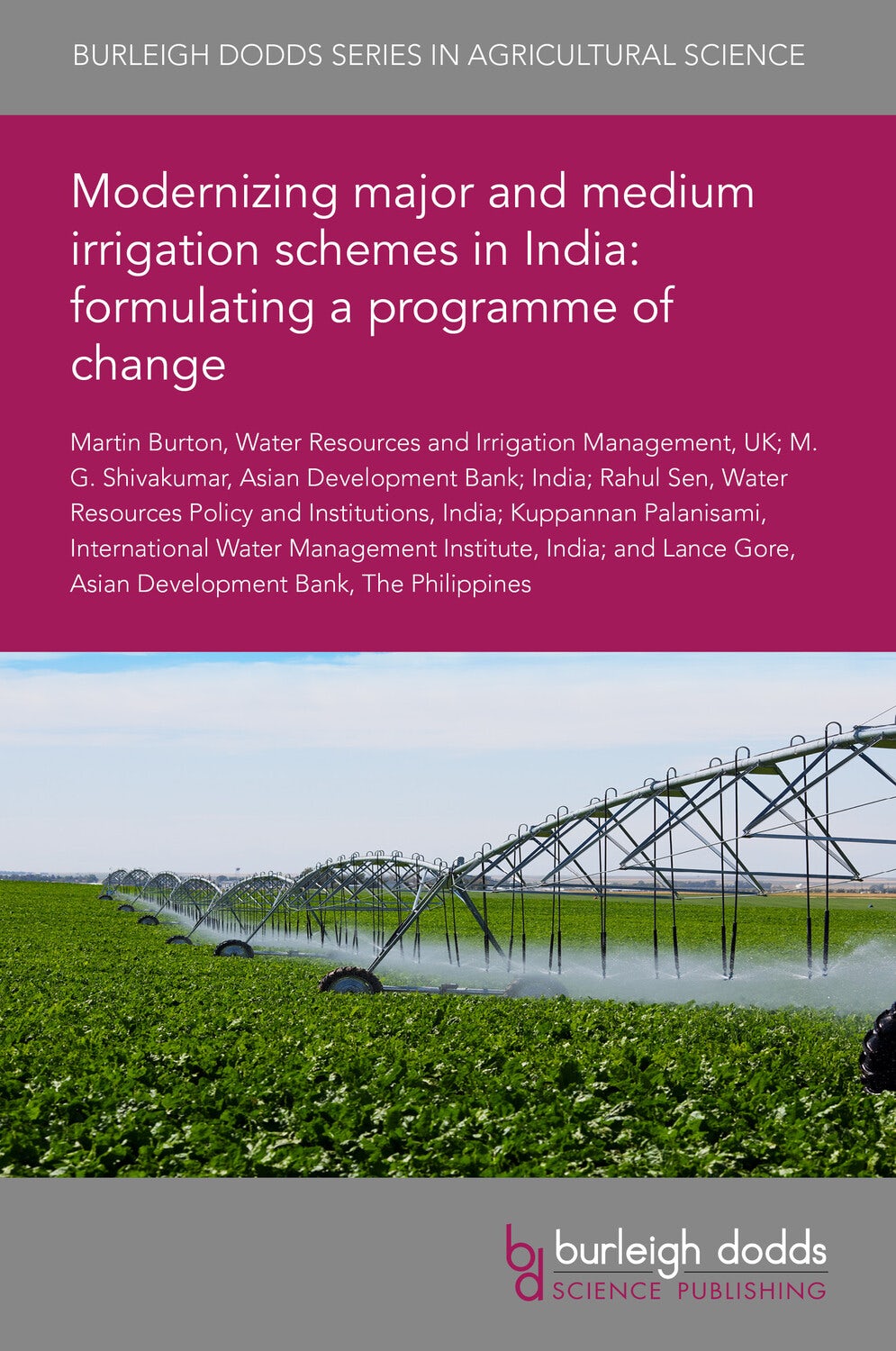 Book cover image for Modernizing major and medium irrigation schemes in India: formulating a programme of change ISBN: 9781835451809