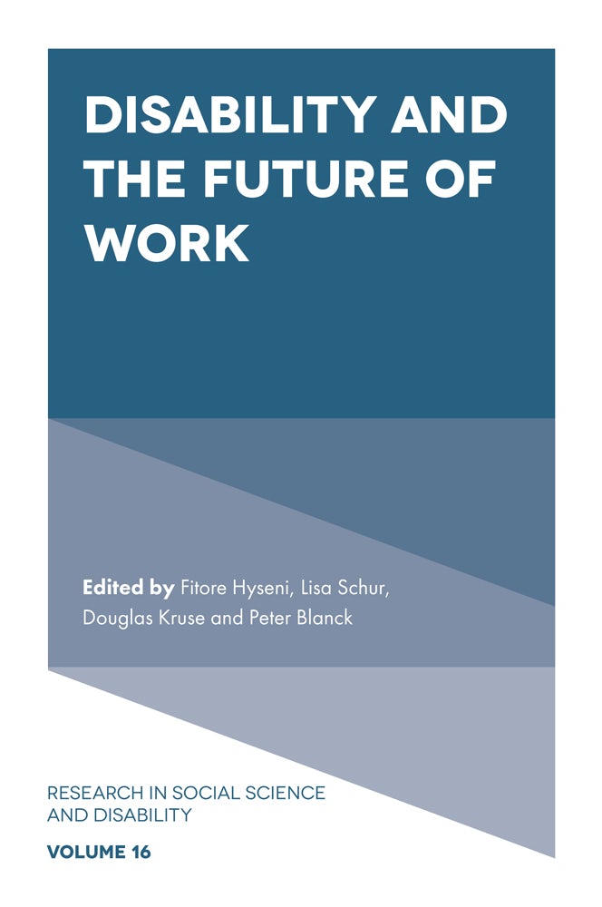 Book cover image for Disability and the Future of Work ISBN: 9781835490068