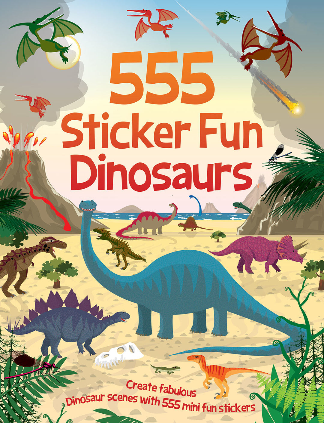 Cover image for 555 Sticker Fun - Dinosaurs ISBN 9781835553152