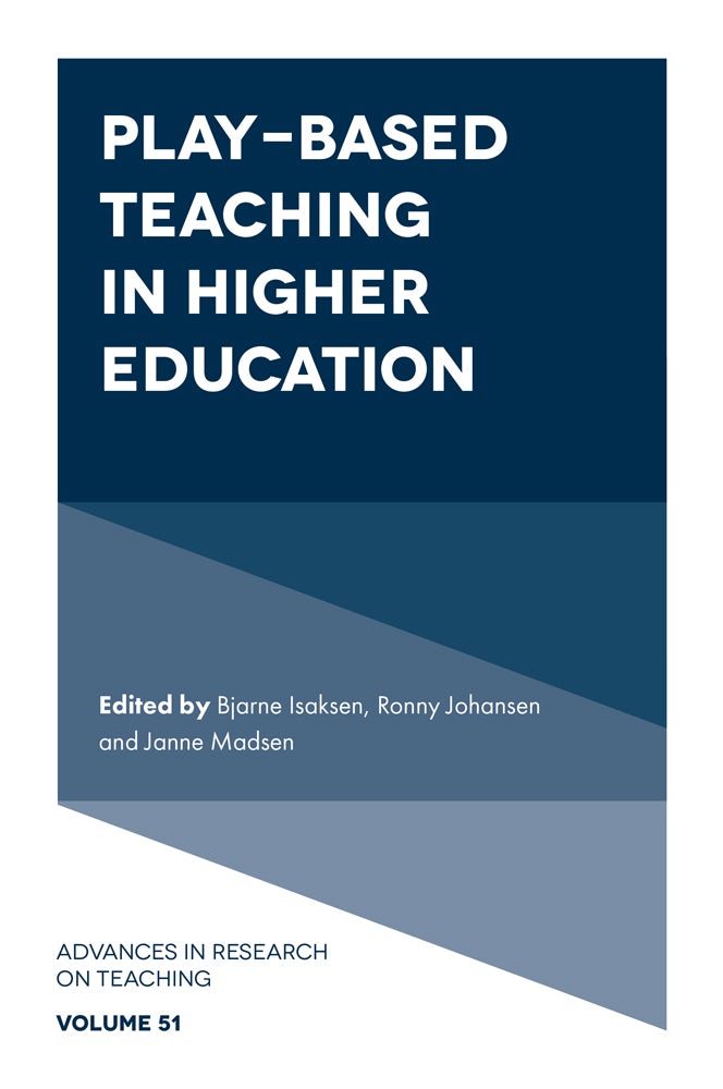 Book cover image for Play-based Teaching in Higher Education ISBN: 9781836622239