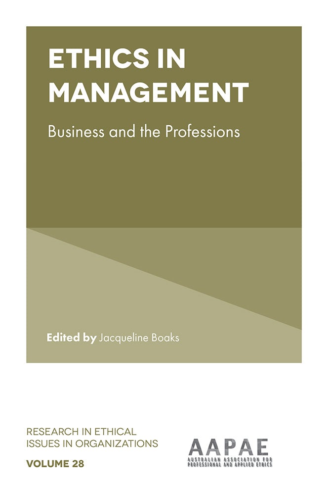 Book cover image for Ethics in Management ISBN: 9781836625759