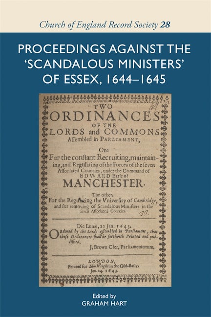 Book cover image for Proceedings against the 'scandalous ministers' of Essex, 1644-1645 ISBN: 9781837651863