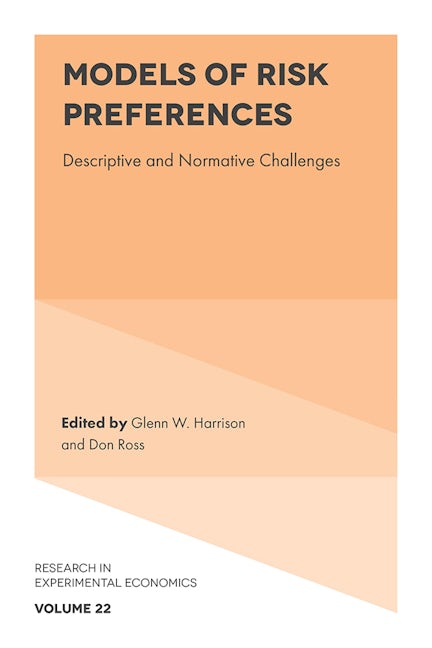 Book cover image for Models of Risk Preferences ISBN: 9781837972692