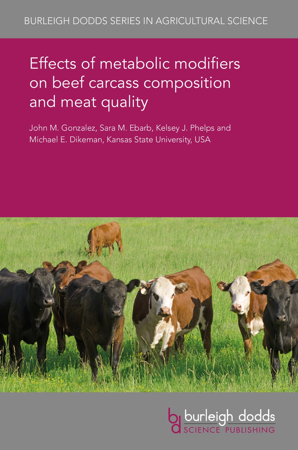 Book cover image for Effects of metabolic modifiers on beef carcass composition and meat quality ISBN: 9781838790363