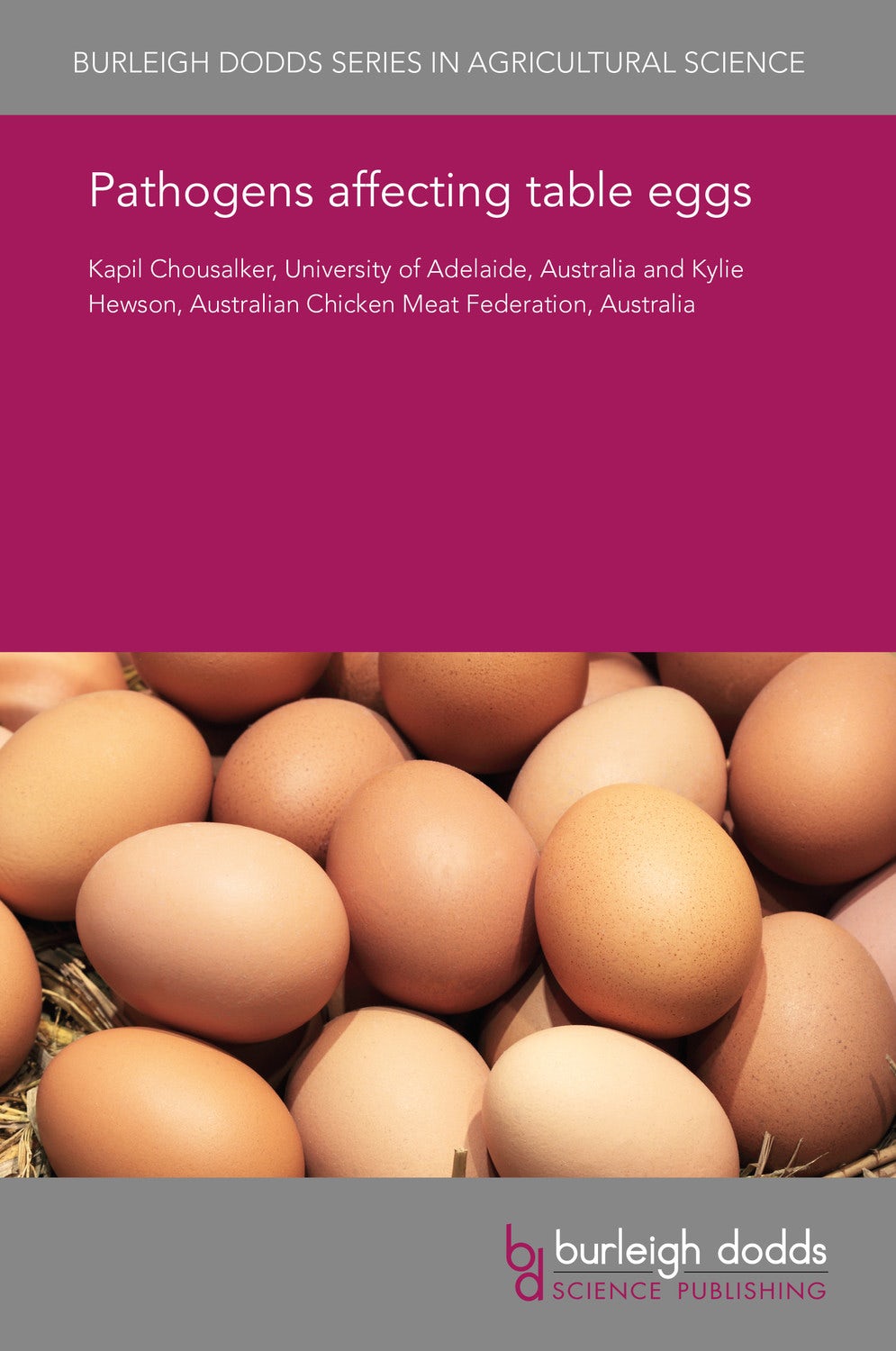 Book cover image for Pathogens affecting table eggs ISBN: 9781838790790