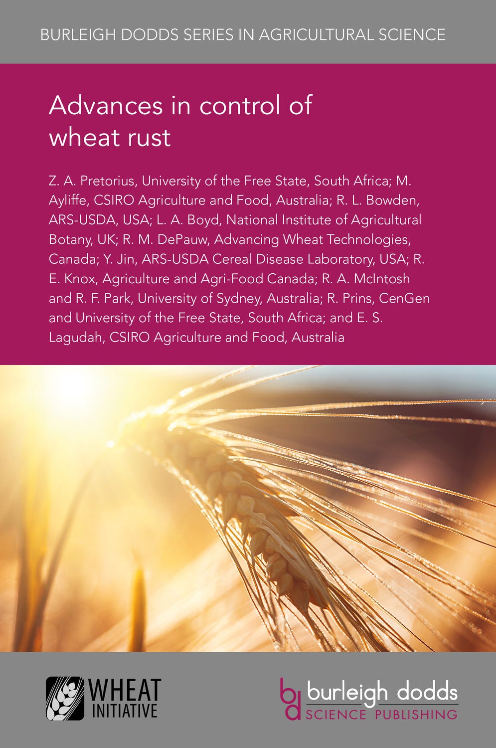 Book cover image for Advances in control of wheat rust ISBN: 9781838793098