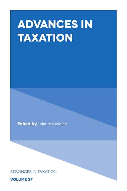 Book cover image for Advances in Taxation ISBN: 9781839091865