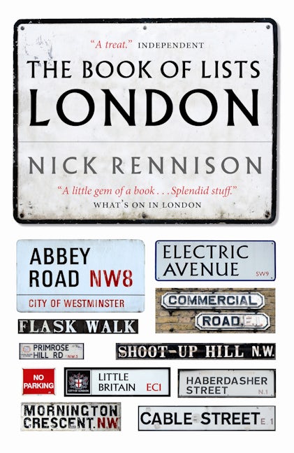 Book cover image for The Book Of Lists London ISBN: 9781841959344