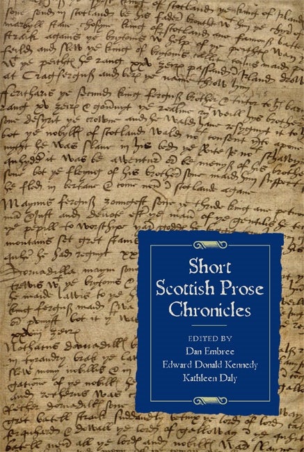 Book cover image for Short Scottish Prose Chronicles ISBN: 9781843837459