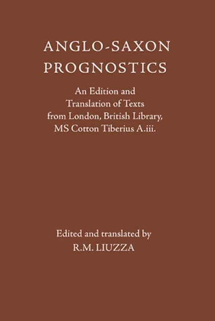 Book cover image for Anglo-Saxon Prognostics ISBN: 9781843842552