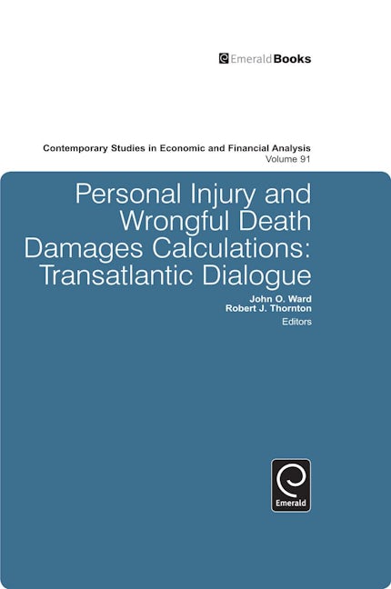Book cover image for Personal Injury and Wrongful Death Damages Calculations ISBN: 9781848553026