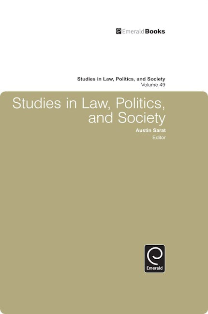 Book cover image for Studies in Law, Politics, and Society ISBN: 9781849506151